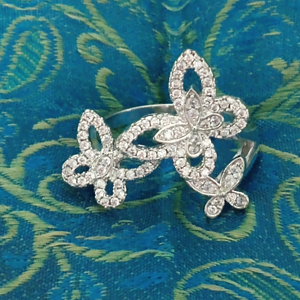 925 butterfly ring - Picture 2 of 6